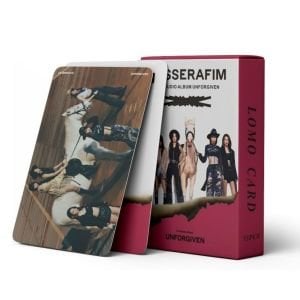 LE SSERAFIM '' Unforgiven '' Çift Yön Baskılı Lomo Card Seti