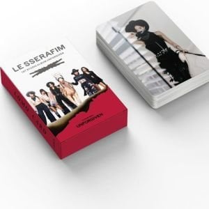 LE SSERAFIM '' Unforgiven '' Çift Yön Baskılı Lomo Card Seti