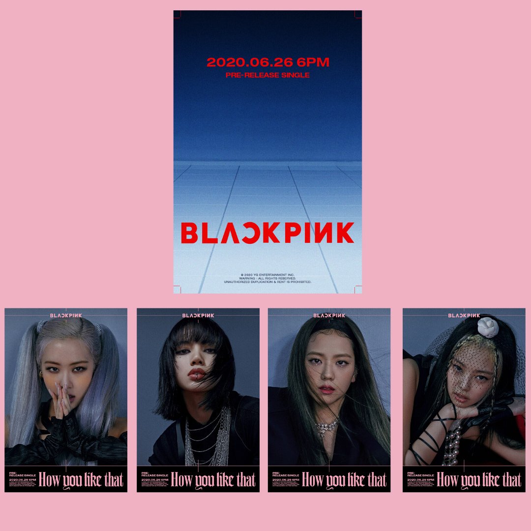 BLACKPINK ''How you like that'' Poster Set 2