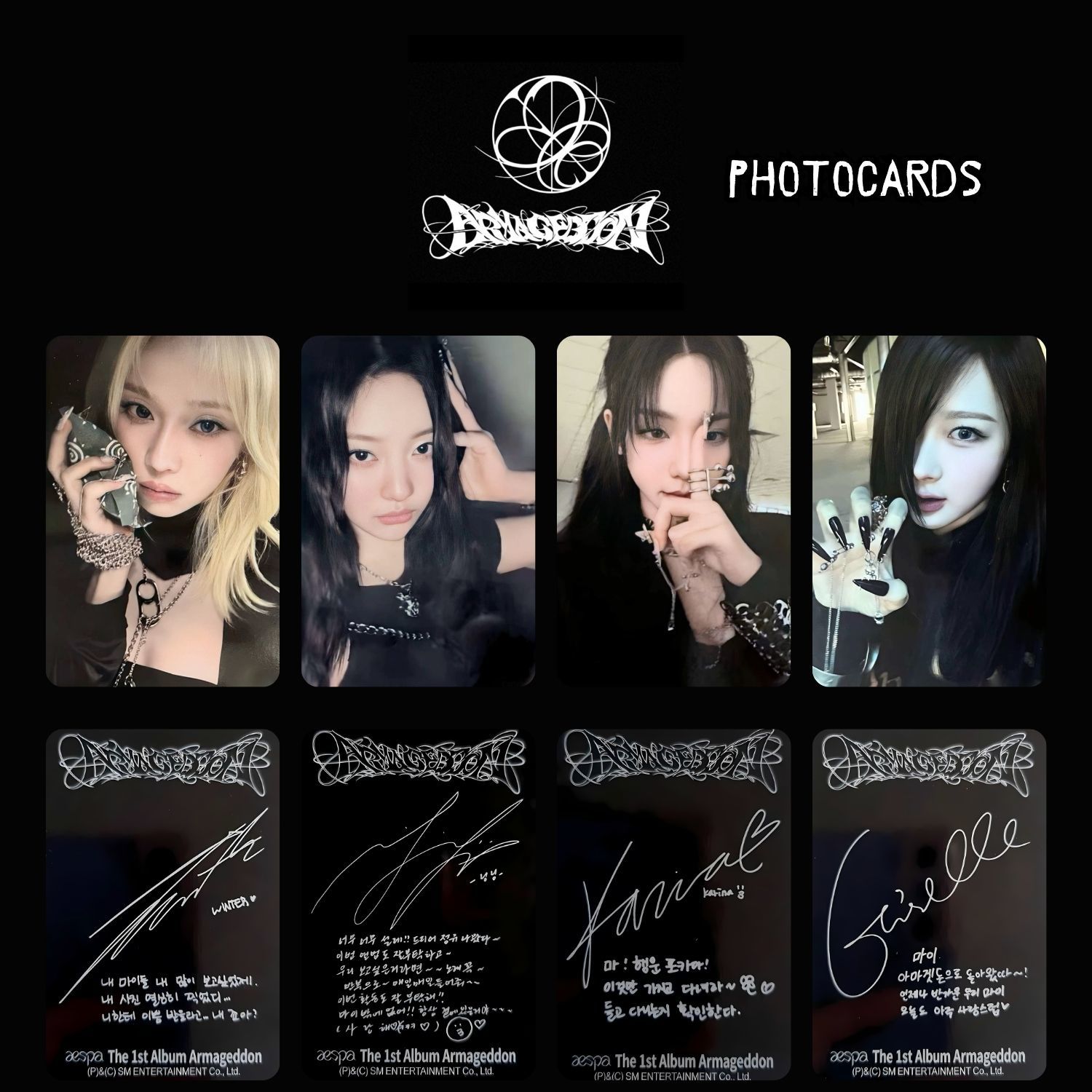 AESPA '' Armageddon '' POSTER Ver. Photocards Set