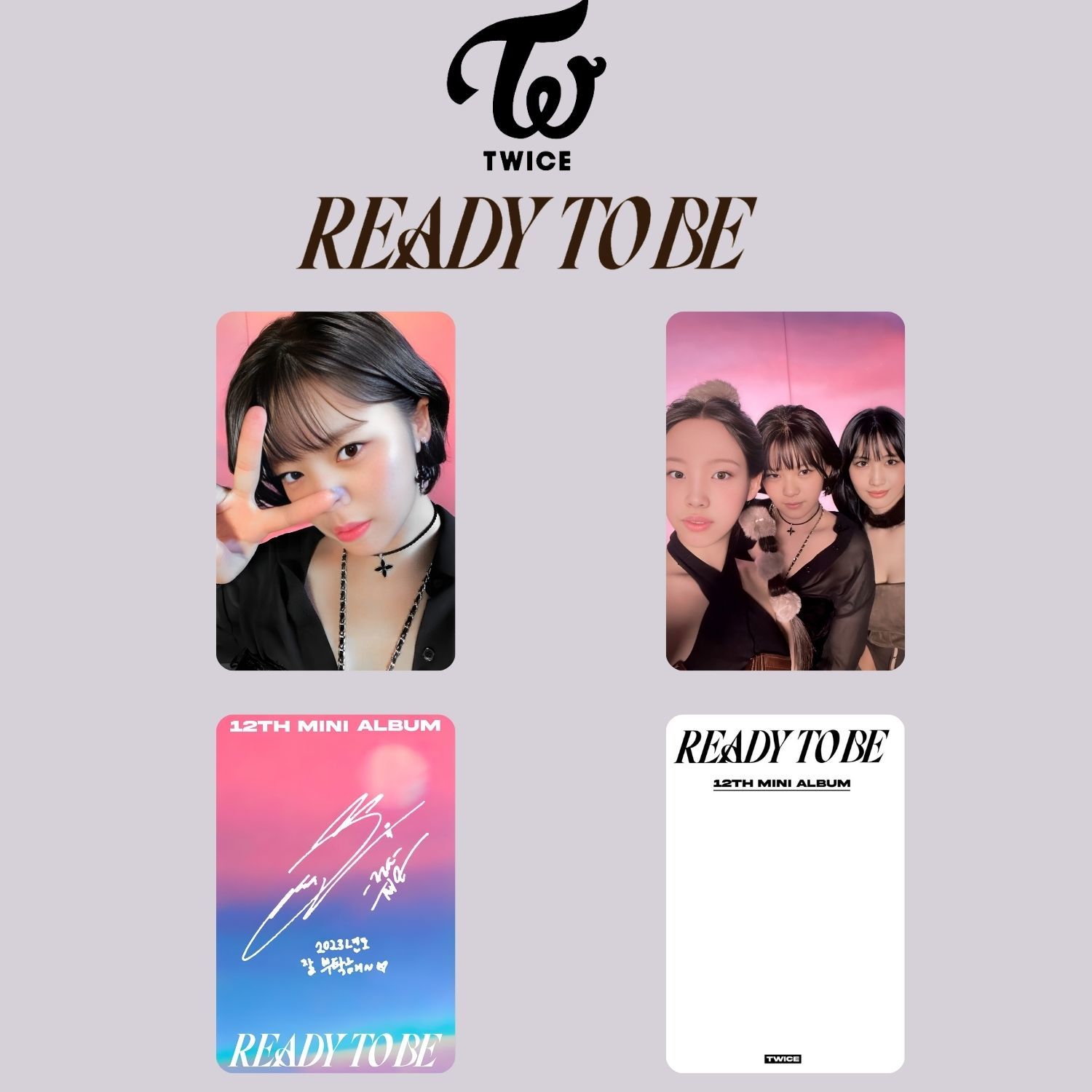 TWICE Jeongyeon '' Ready to be - Digipack '' Album Kart Seti