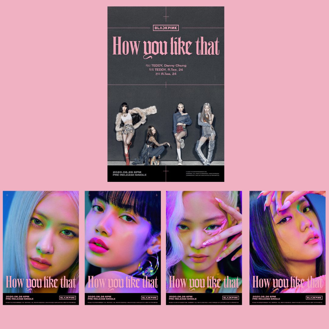 BLACKPINK ''How you like that'' Poster Set 3