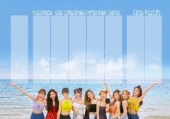 TWICE ÇOK AMAÇLI HAFTALIK PROGRAM A4 BOY