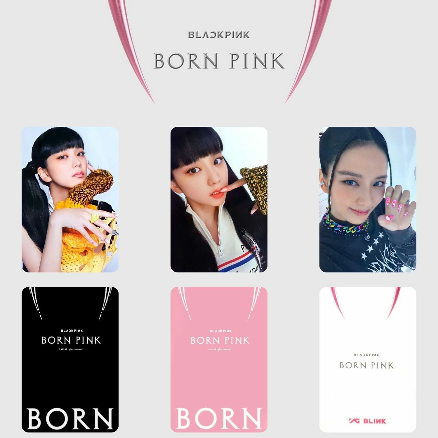 BLACKPINK Jisoo '' Born Pink '' POB 3 Kart Seti