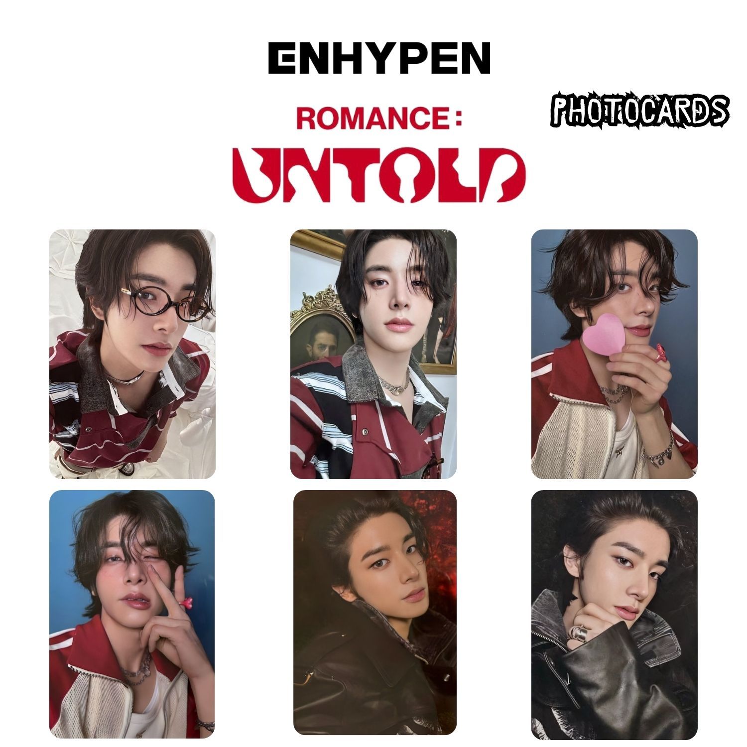 ENHYPEN Jake '' ROMANCE : Untold '' Photocards Set