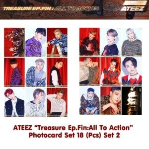 ATEEZ ''Treasure.Ep.Fin:All The Action'' Fotokart Seti - Set 2