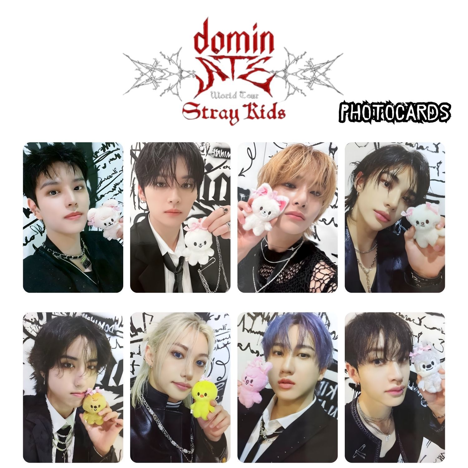 STRAY KIDS '' dominATE 3rd World Tour '' Photocards Set