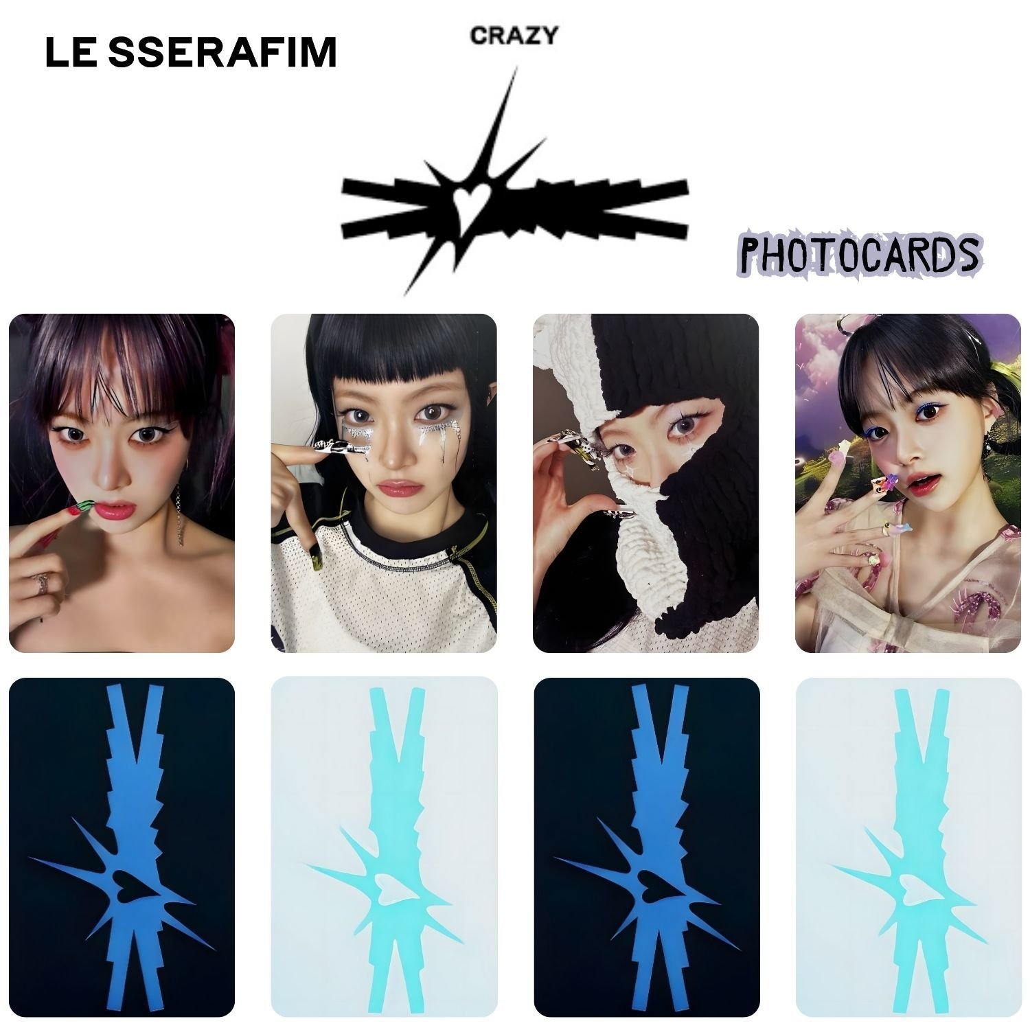 LE SSERAFIM Eunchae '' Crazy '' Photocards Set