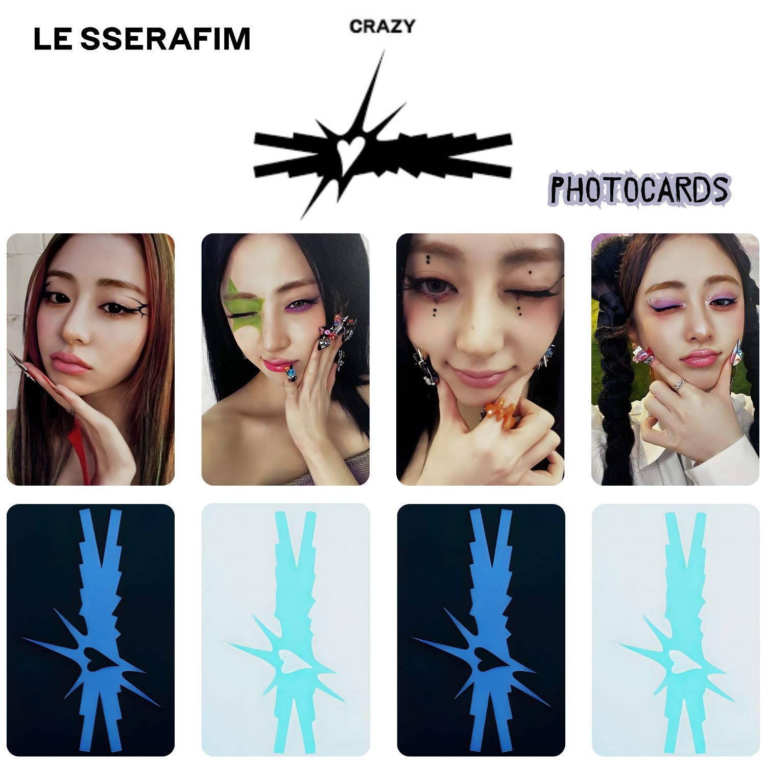 LE SSERAFIM Yunjin '' Crazy '' Photocards Set