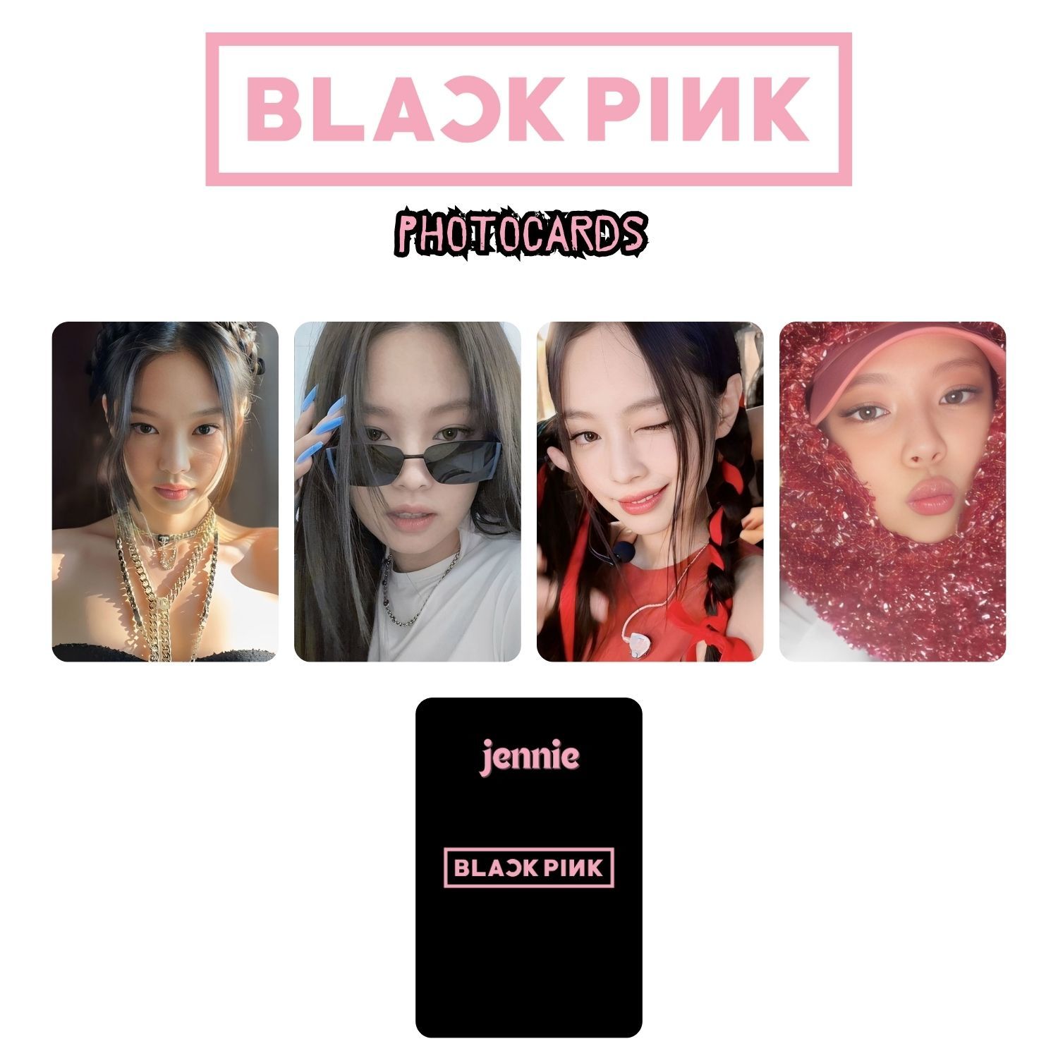 BLACKPINK '' Jennie '' Photocards Set 1