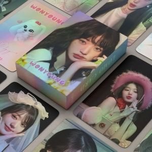 IVE '' Wonyoung '' Çift Yön Baskılı Lomo Card Seti