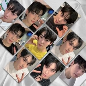 Cha Eun-woo Çift Yön Baskılı Hologramlı / Lomo Card Seti