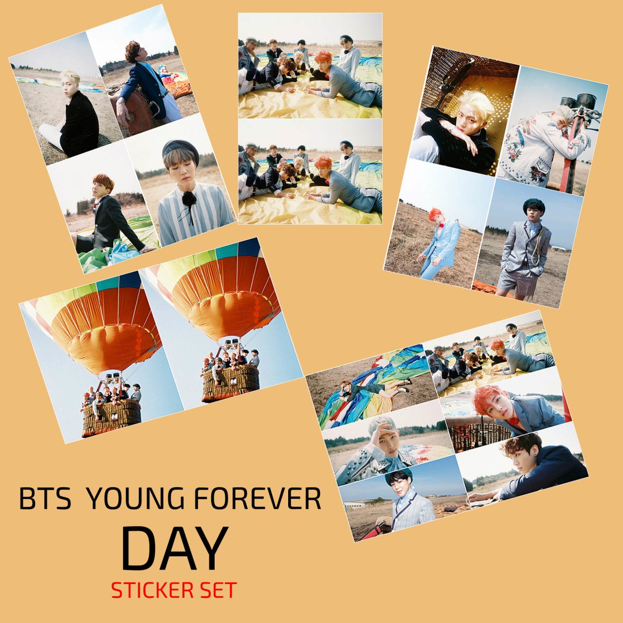 BTS YOUNG FOREVER DAY STİCKER SET