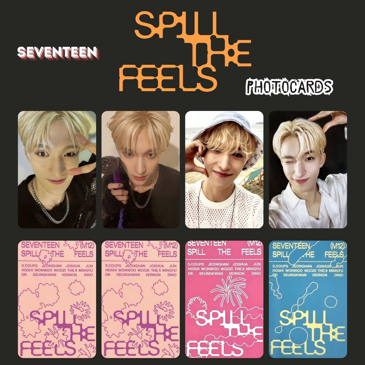 SEVENTEEN DK '' Spill The Feels '' Photocards Set