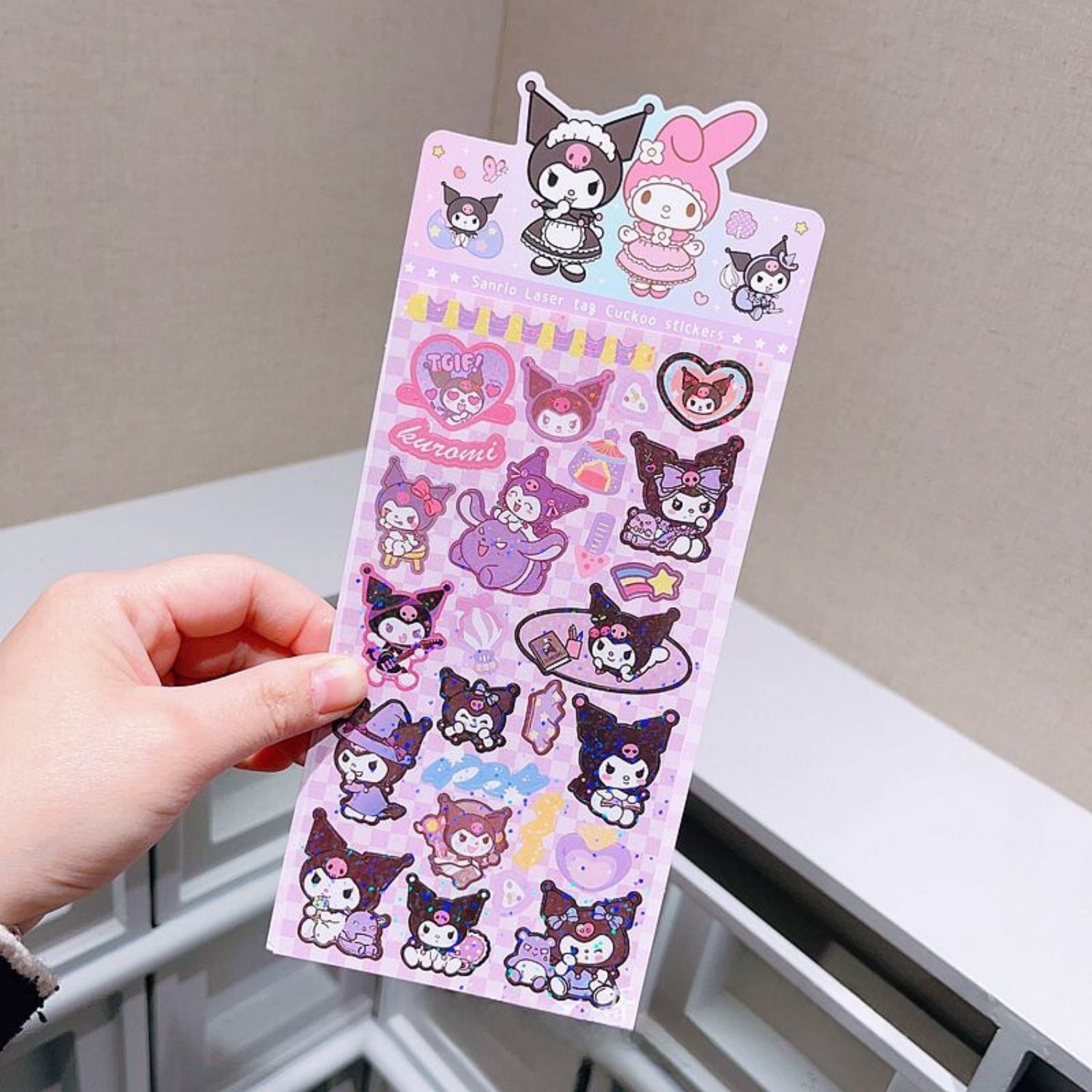 Sanrio My Melody & Kuromi Dekoratif Süsleme Sticker