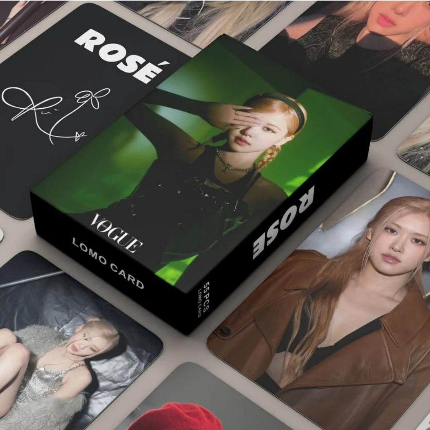 BLACKPINK  '' Rose '' Çift Yön Baskılı Lomo Card Seti
