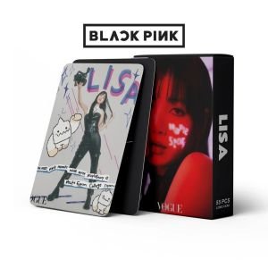 BLACKPINK  '' Lisa '' Çift Yön Baskılı Lomo Card Seti