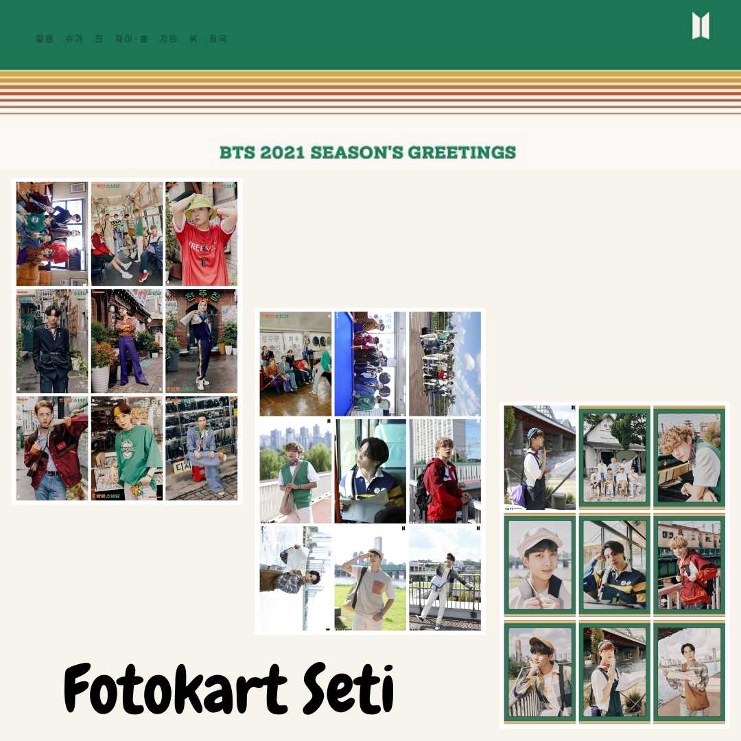 BTS 2021 Season's Greetings Fotokart Seti