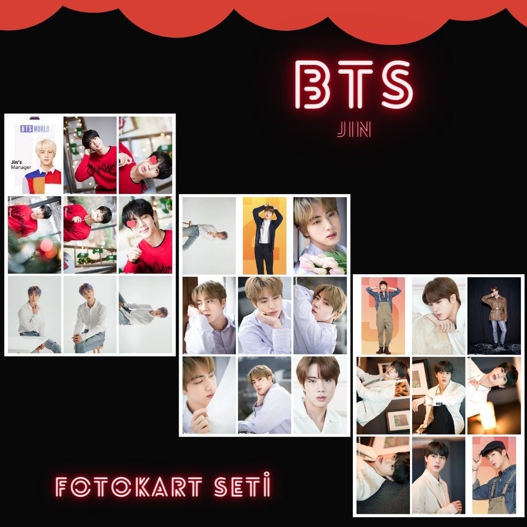 BTS '' Jin '' Fotokart Seti