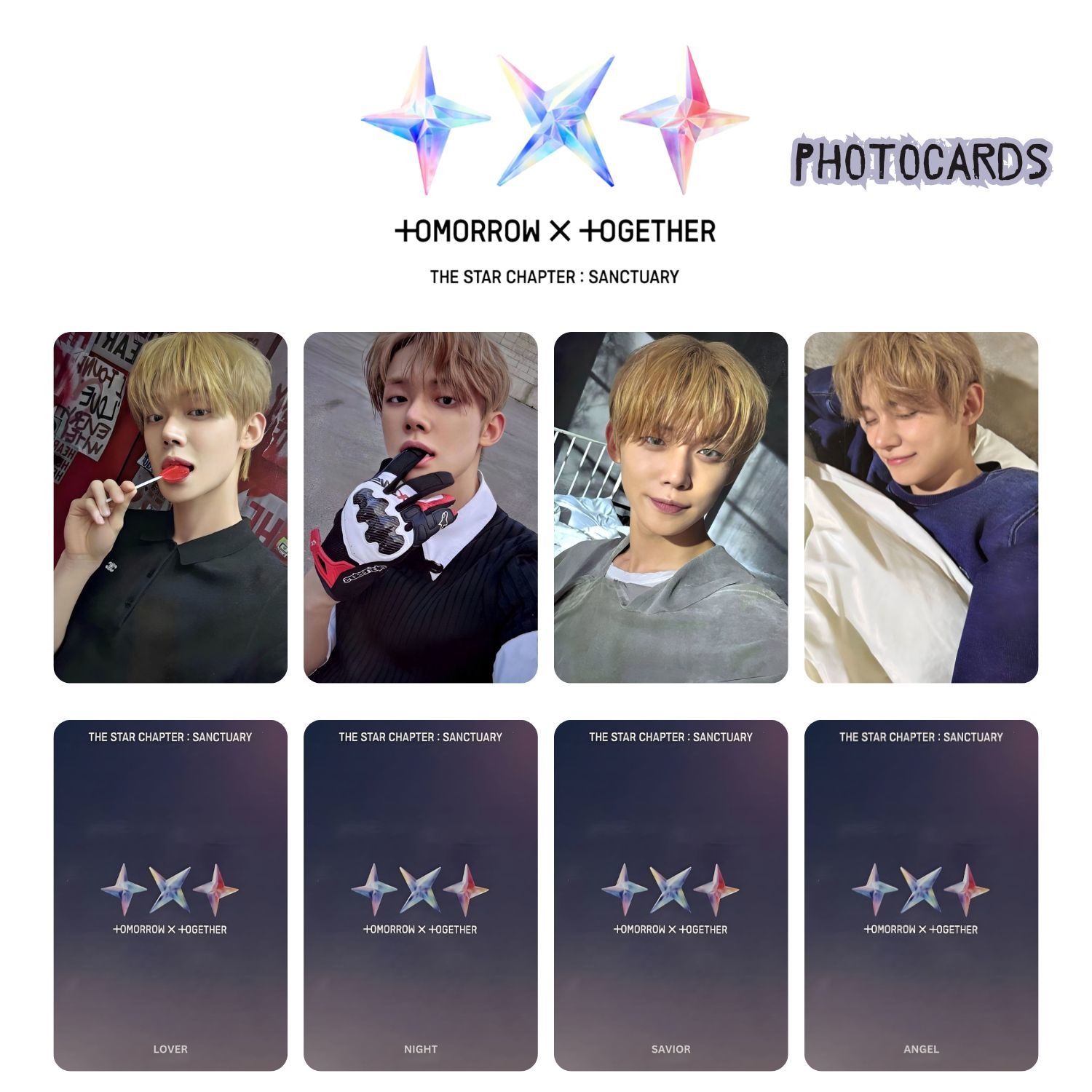 TXT Yeonjun '' The Star Chapter : SANCTUARY '' Photocards Set