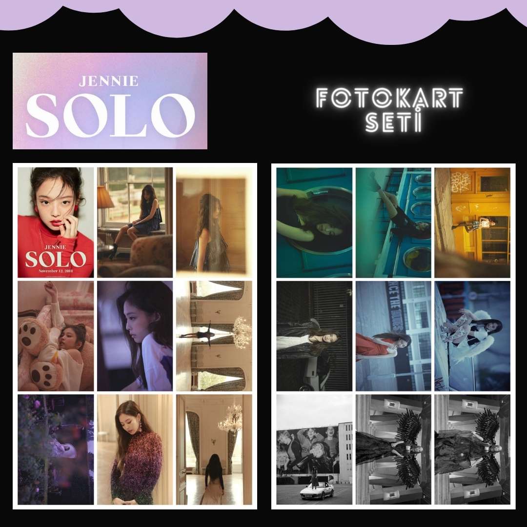 BLACKPINK  '' Jennie Solo '' Fotokart Seti