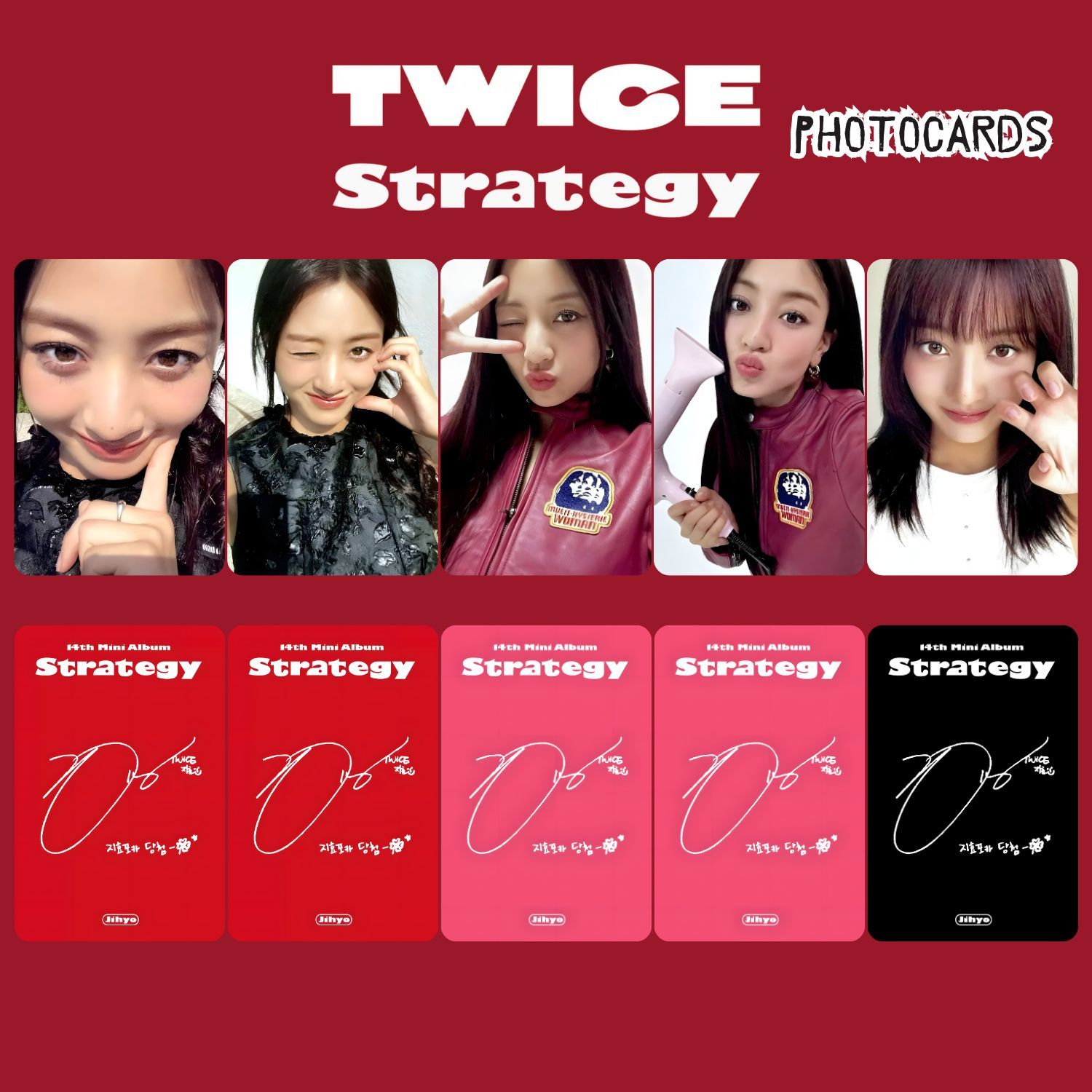 TWICE Jihyo '' Strategy '' Photocards Set