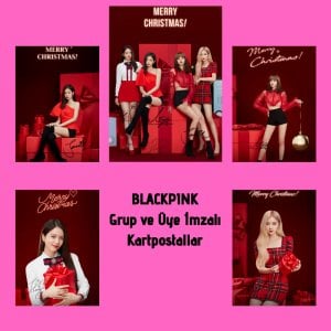 BLACKPINK Grup ve Üye İmzalı Kartpostallar