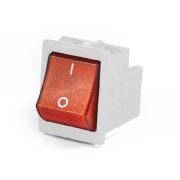 Emas A14W1K11 Işıklı Siviç Beyaz Gövdeli Terminalli Işıklı 2NA 30x22mm