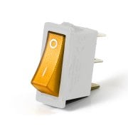 Emas A21W1S11 Işıklı Siviç Beyaz Gövdeli Terminalli Işıklı 1NA 30x11mm