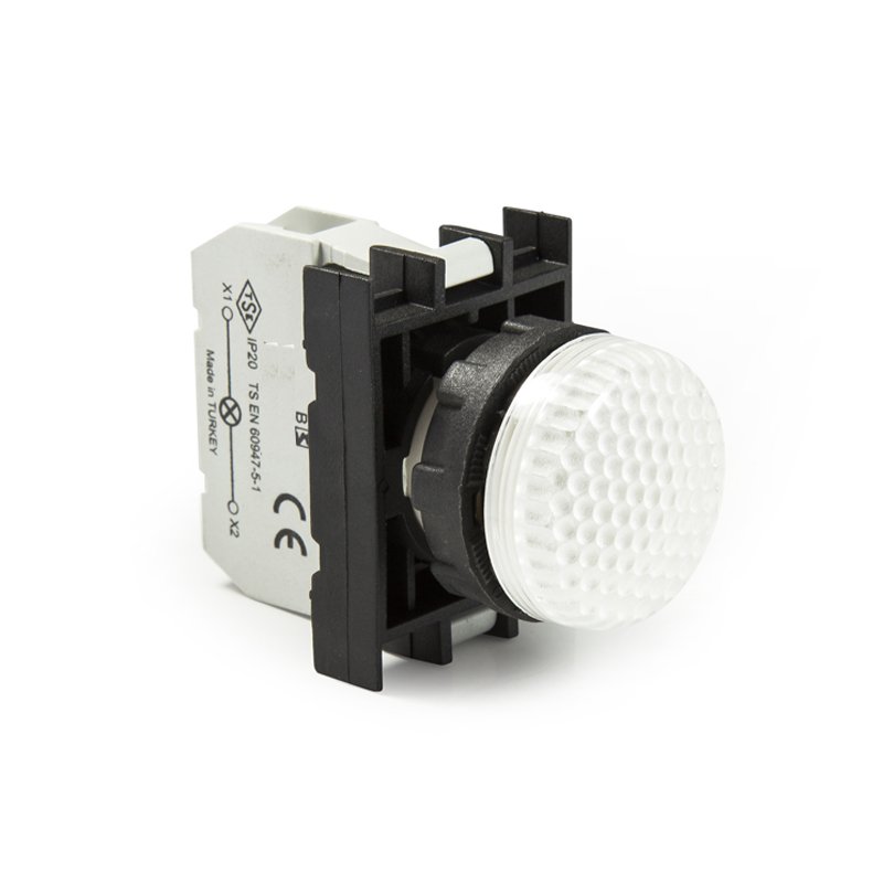 Emas B0M0XM Mavi Kontak Bloklu Led Sinyal Lambası 100-230V
