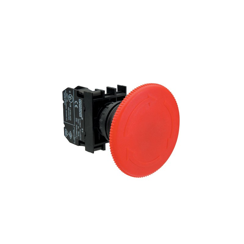Emas B200E60 Acil Stop Kumanda Butonu Kırmızı 1 NK