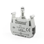 Emas B5 Beyaz Ledli Sinyal Blok Butonu 12-30V AC/DC