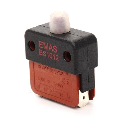 Emas BS1012E - BUTON SİVİÇ ANİ HAREKETLİ 1NA+1NK ETANJ LASTİKLİ