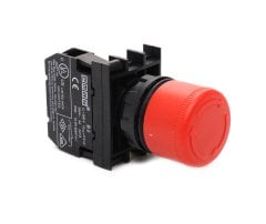 B200E30 22mm 1NK Kontaklı Acil Stop Butonu Emas