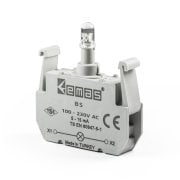 Emas BS Sarı Sinyal Blok Butonu 100-230V AC Ledli