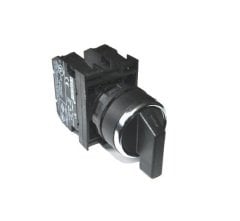 B101S31 22mm 2NA Kontaklı 1-0-2 Yaylı Tip Mandal Start Butonu Emas