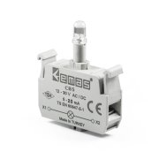Emas CB5 Beyaz Ledli Butonluk 12-30V AC/DC