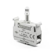 Emas CB7 Mavi Sinyal Blok Butonluk 12-30V AC/DC Ledli