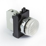 Emas CM050XB Beyaz Sinyal Lambası 12-30V AC/DC Ledli Kontak Bloklu