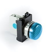 Emas CM070XM Mavi Sinyal Lambası 12-30V AC/DC Ledli Kontak Bloklu