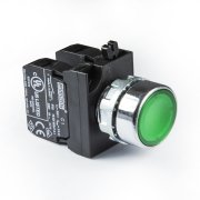 Emas CM101DY Yeşil Metal Gövdeli Butonlar 2 NA