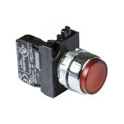 Emas CM102HK 1 NA 1NK Kırmızı Çıkık Yaylı Kumanda Butonu