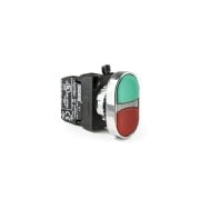 Emas CM102K20KY Kırmızı, Yeşil Metal Gövdeli Butonlar