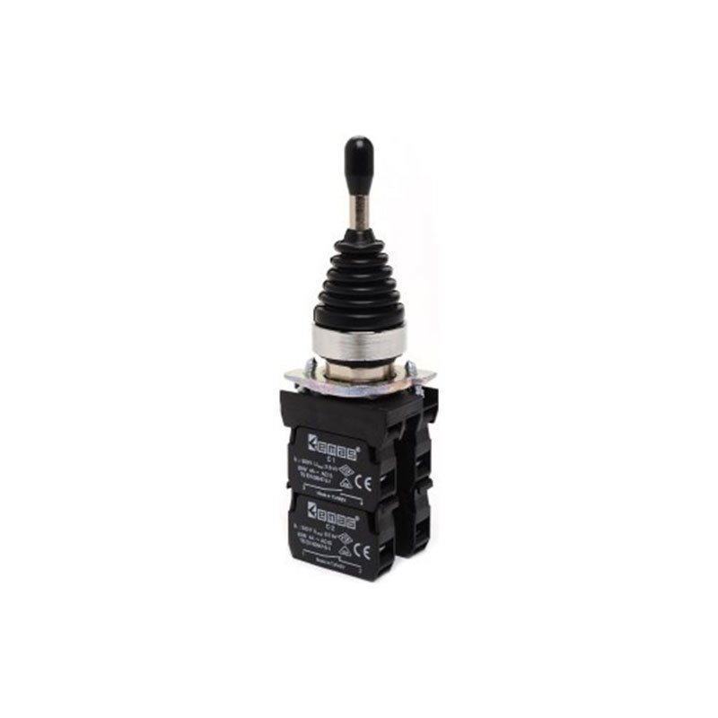 Emas CM707DJ41 Joystick Kumanda Butonu Siyah 4 Yönlü Dönüşlü