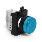 Emas CP070XM Kontak Bloklu Sinyal Lambası Mavi Ledli 12-30V AC/DC