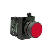 Emas CP100DK 1 NA Kırmızı Düz Yaylı Kumanda Butonu