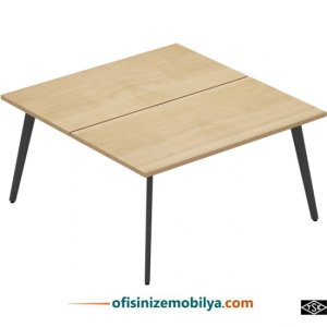 İron Dox İkili Ofis Büro Masa 120 cm (Kesonlar Hariç)