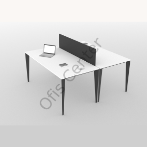 Exen İkili Ayrılabilir Ofis ve Büro W Masa 120x142 cm