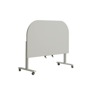 Fold Dikdörtgen Katlanır Ofis ve Büro Masa 140x70 cm KTY14085 Yarım Ay Masa - Beyaz-Antrasit