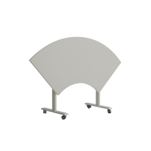 Fold Dikdörtgen Katlanır Ofis ve Büro Masa 140x70 cm KTY14085 Yarım Ay Masa - Beyaz-Antrasit
